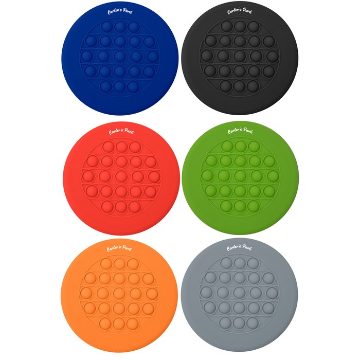TH80004 Push Pop Stress Reliever Flying Disc wi...